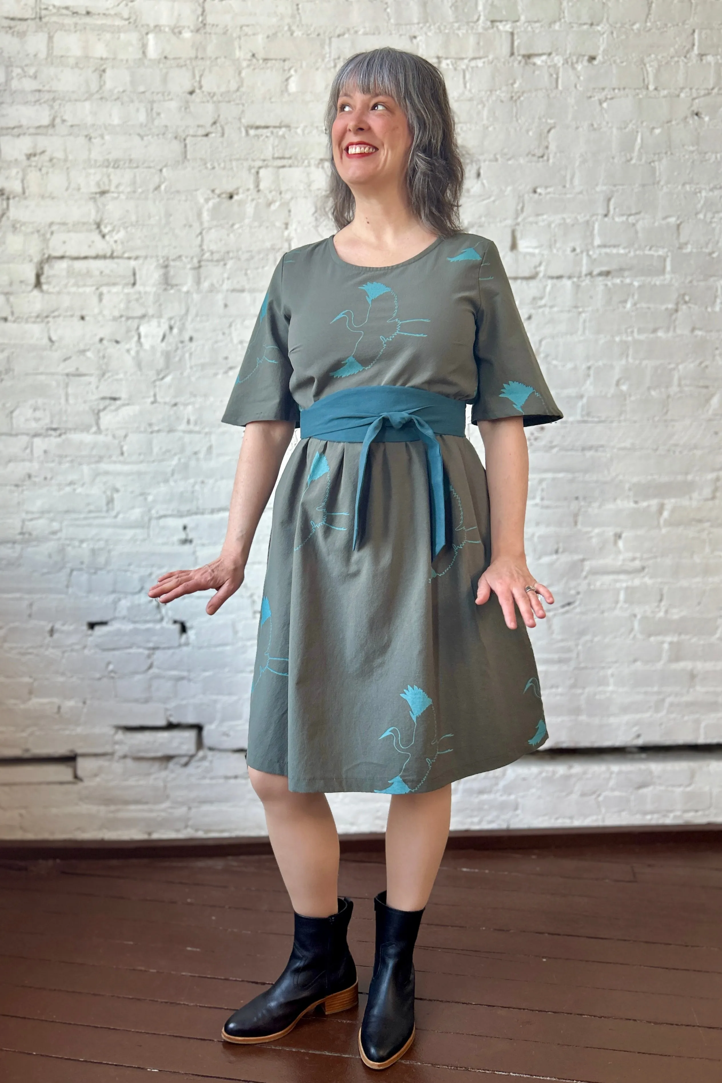 Kiki Dress - Pesto sold by Smoking Lily product image thumbnail 5