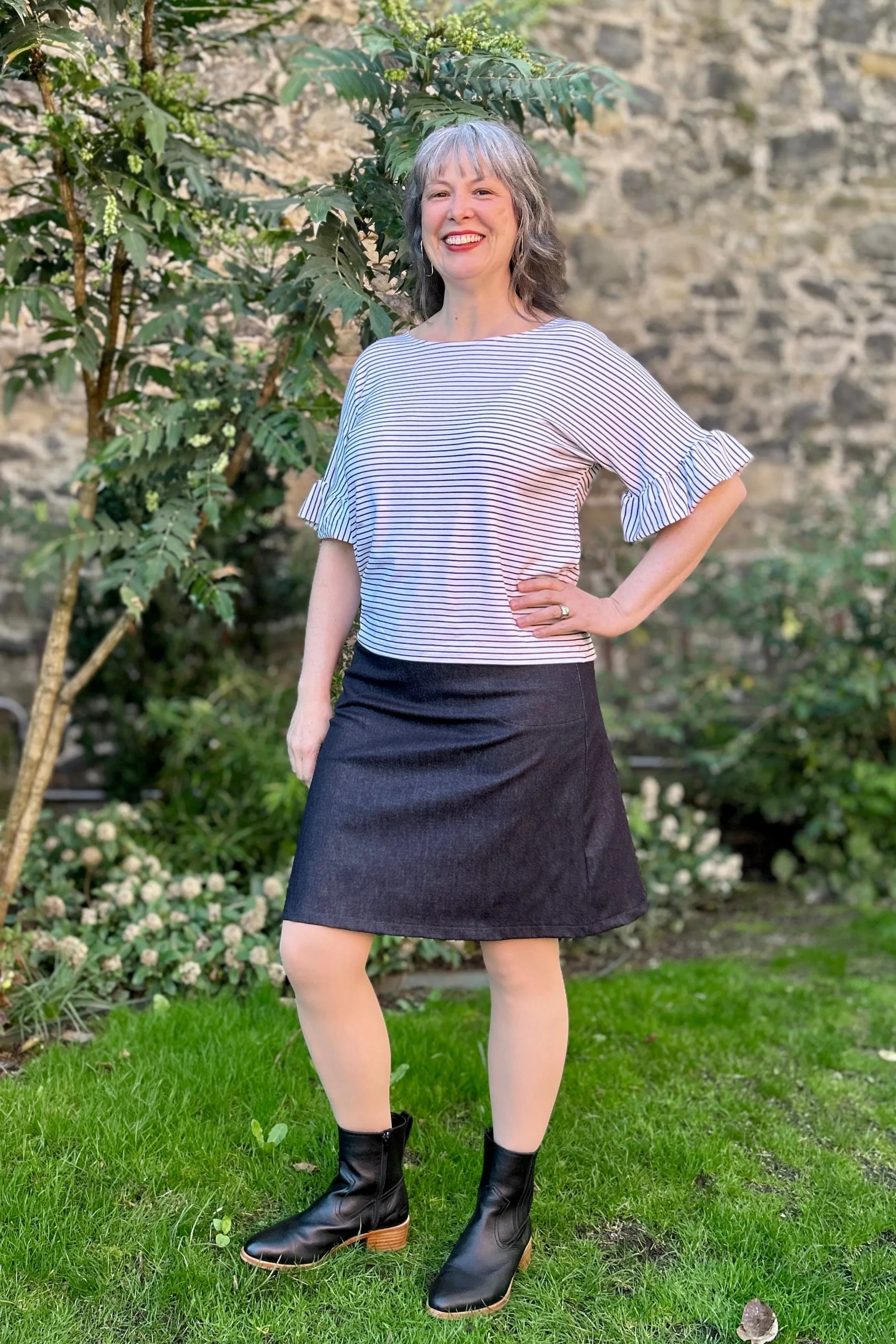 Ruffle Tee - Stripes sold by Smoking Lily product image thumbnail 5