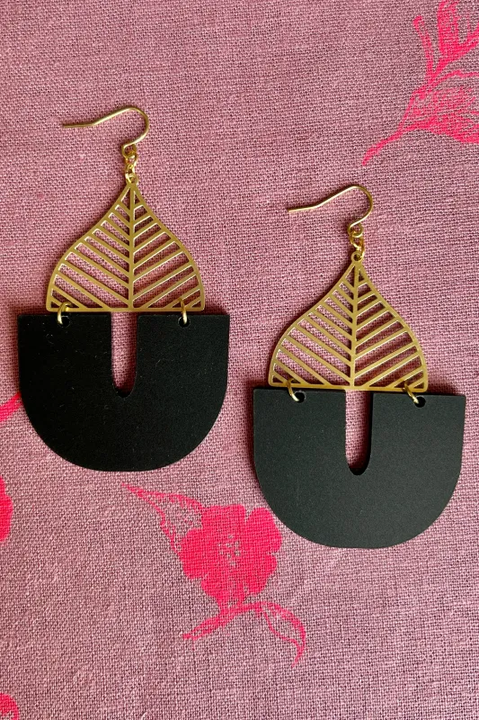 Darlings of Denmark Earring Lexie-Black sold by Smoking Lily