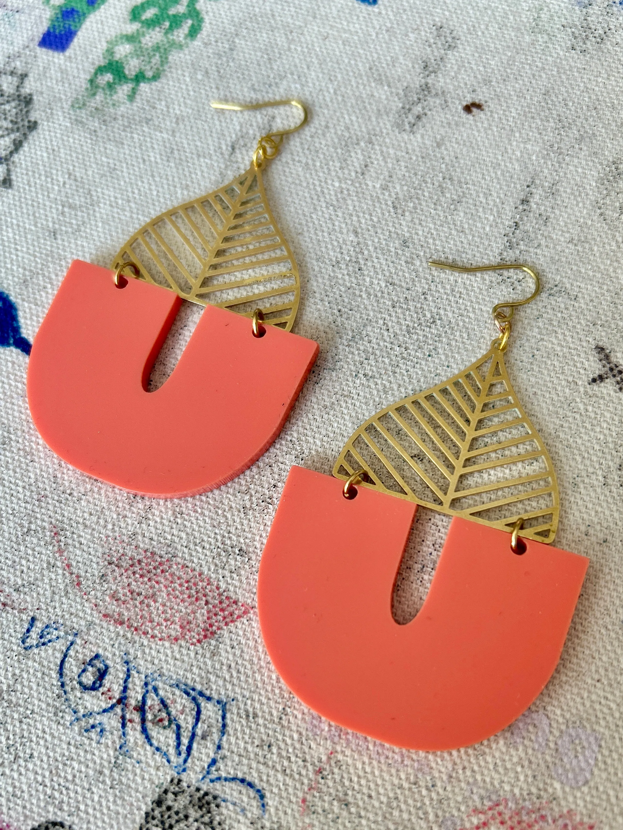 Darlings of Denmark Earring Lexie-Coral sold by Smoking Lily product image thumbnail 2