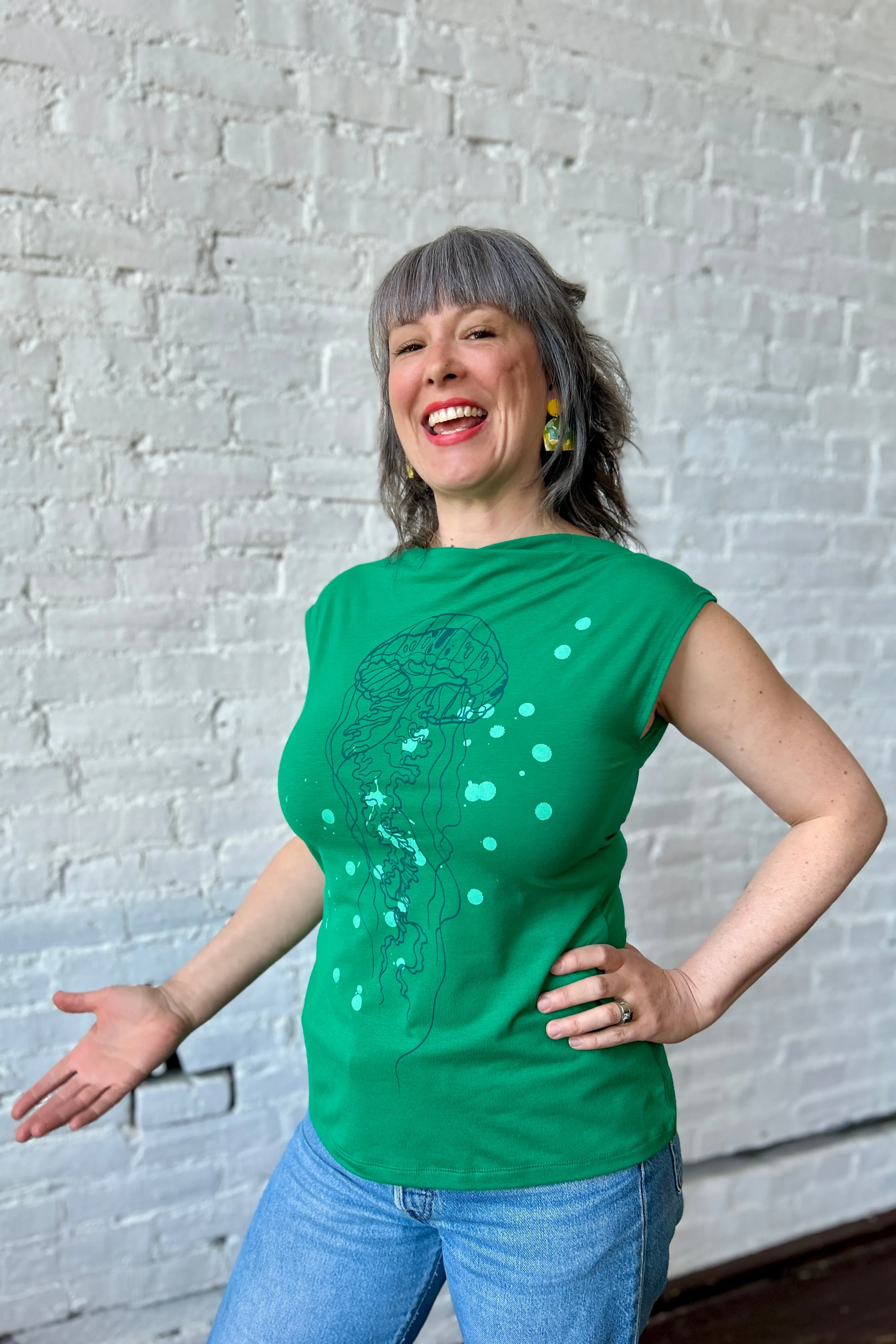 FINAL SALE Hama Hama Top - Kelly Green sold by Smoking Lily product image thumbnail 2