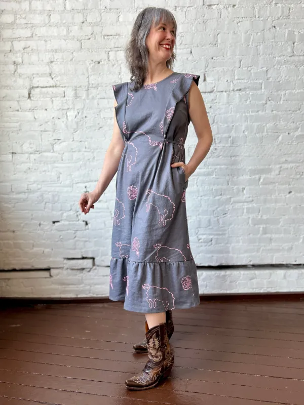 Song + Dance Dress - Grey sold by Smoking Lily