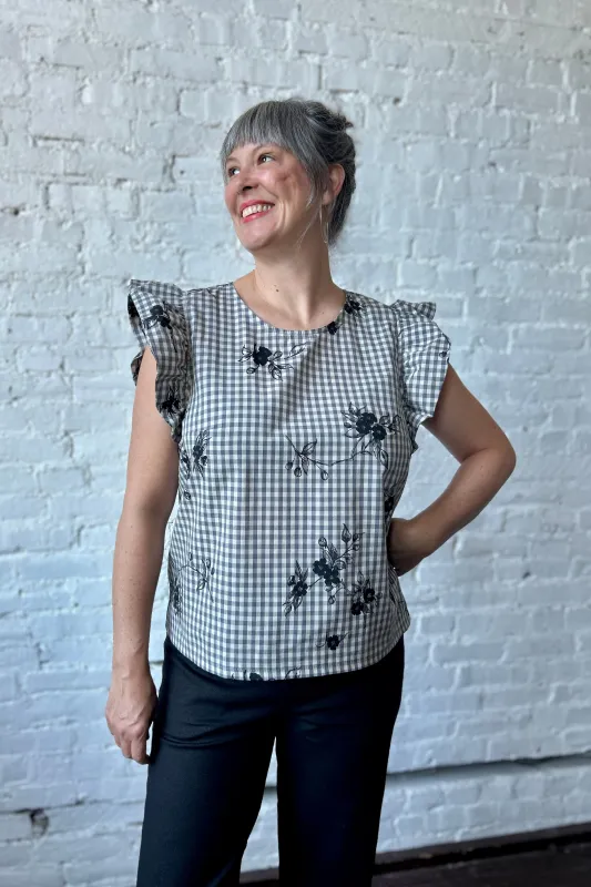Final Sale Ravine 2.0 - Gingham Blossoms sold by Smoking Lily