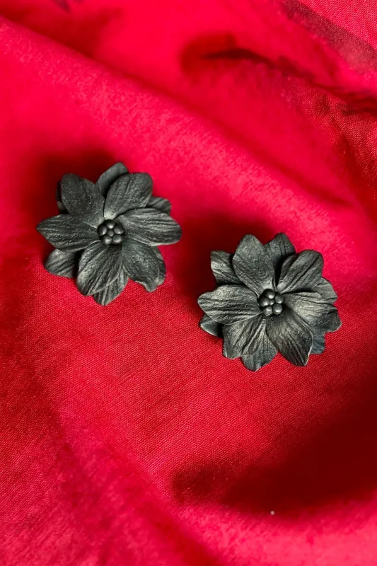 Studio 2255 Earring - Flora Black Final Sale sold by Smoking Lily