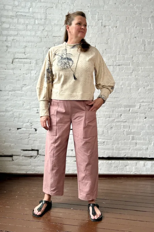 Wren Work Pants - Blush sold by Smoking Lily