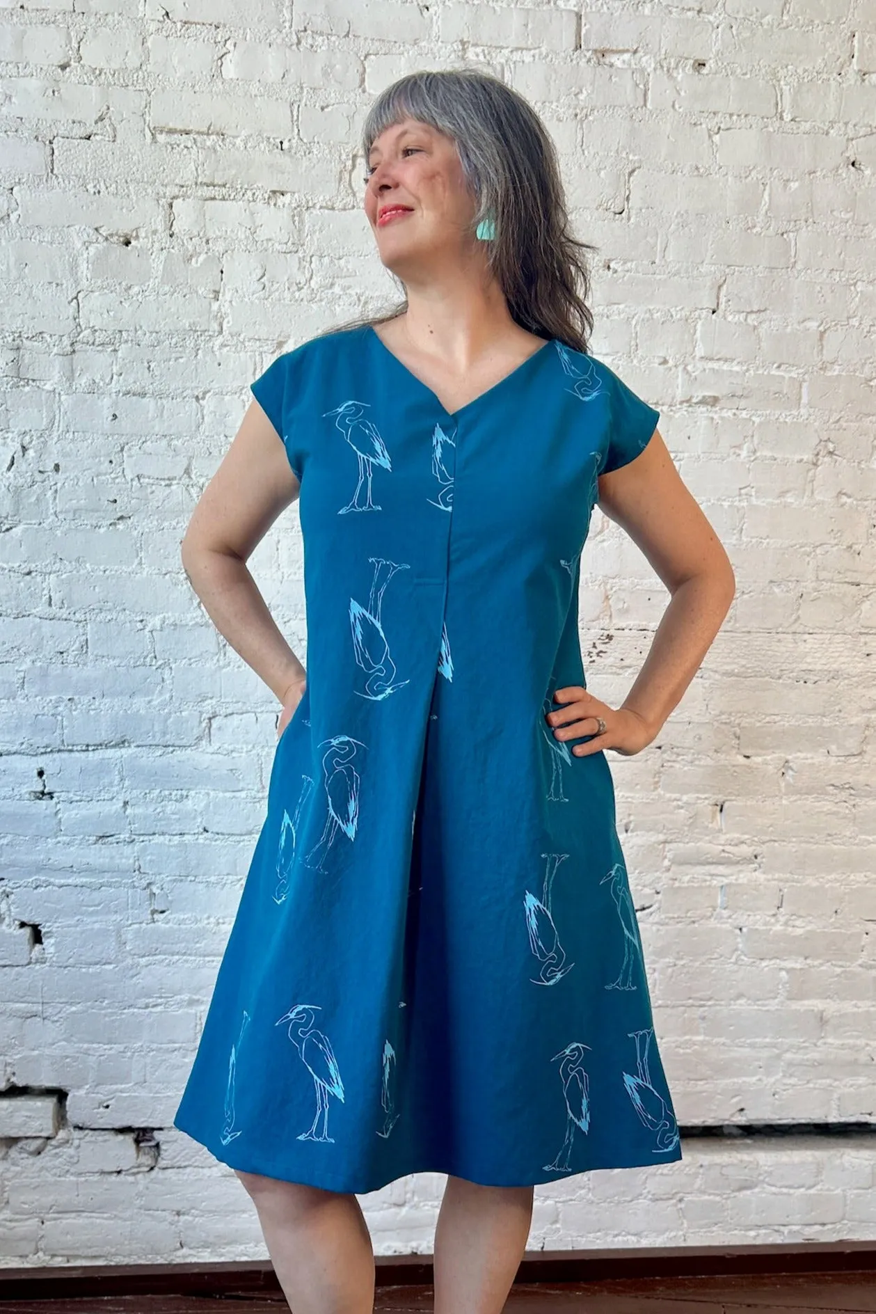 Shelter Dress - Herons sold by Smoking Lily product image thumbnail 5