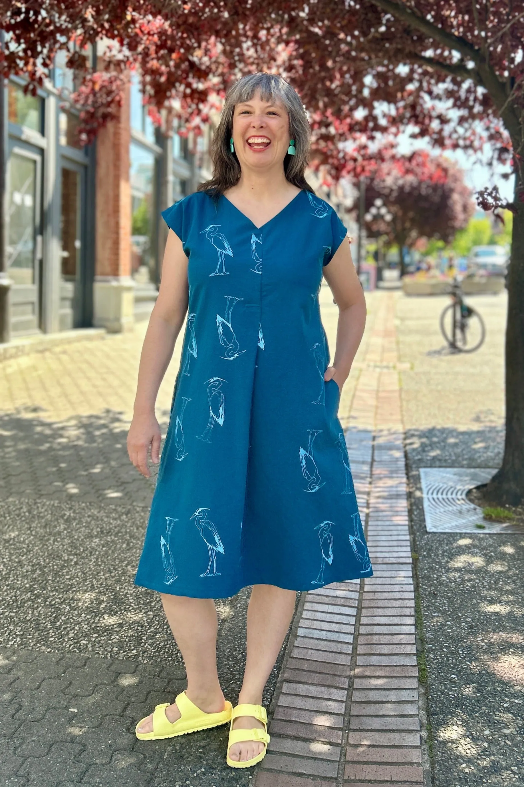 Shelter Dress - Herons sold by Smoking Lily