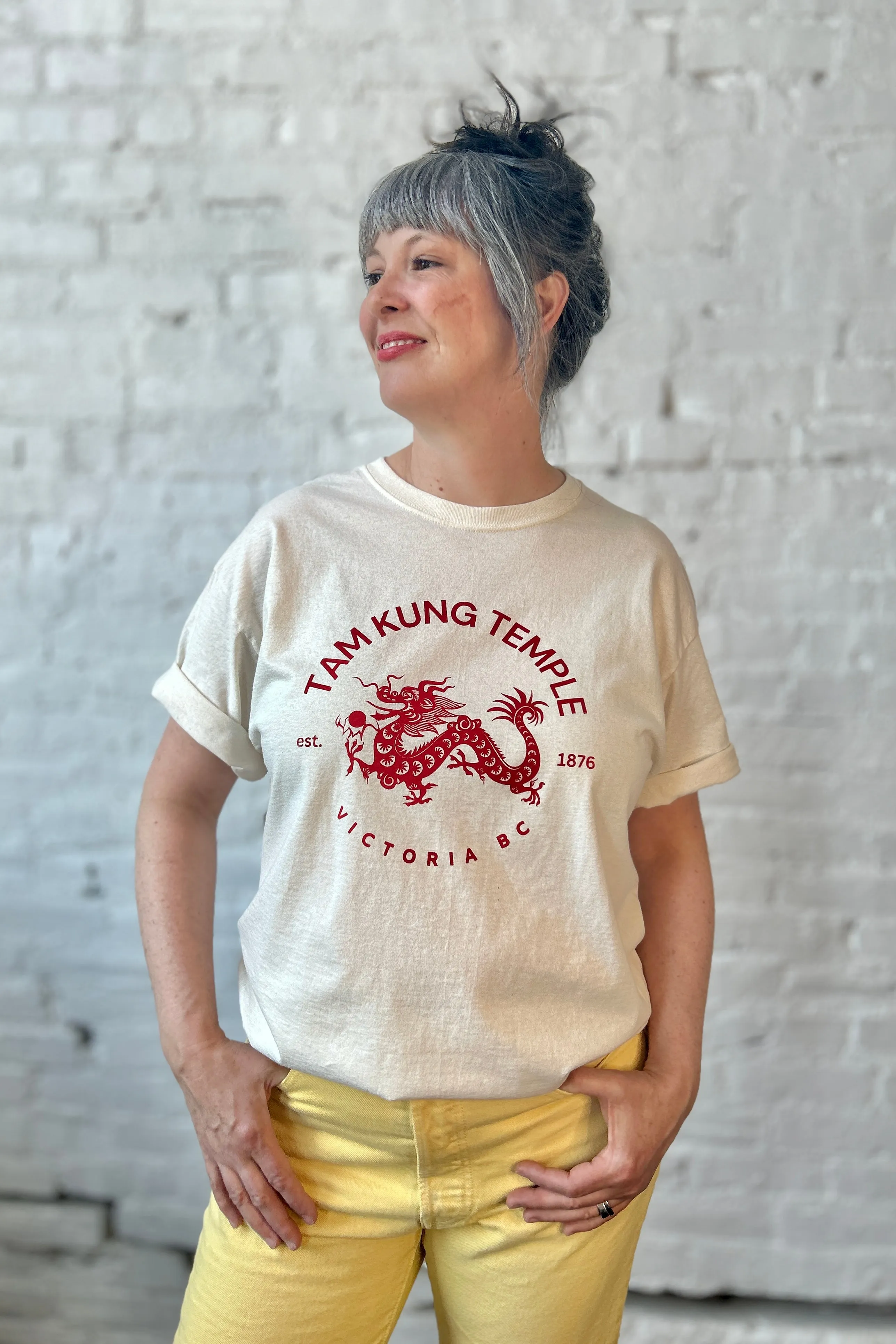 Tam Kung Temple Tee - Cream sold by Smoking Lily