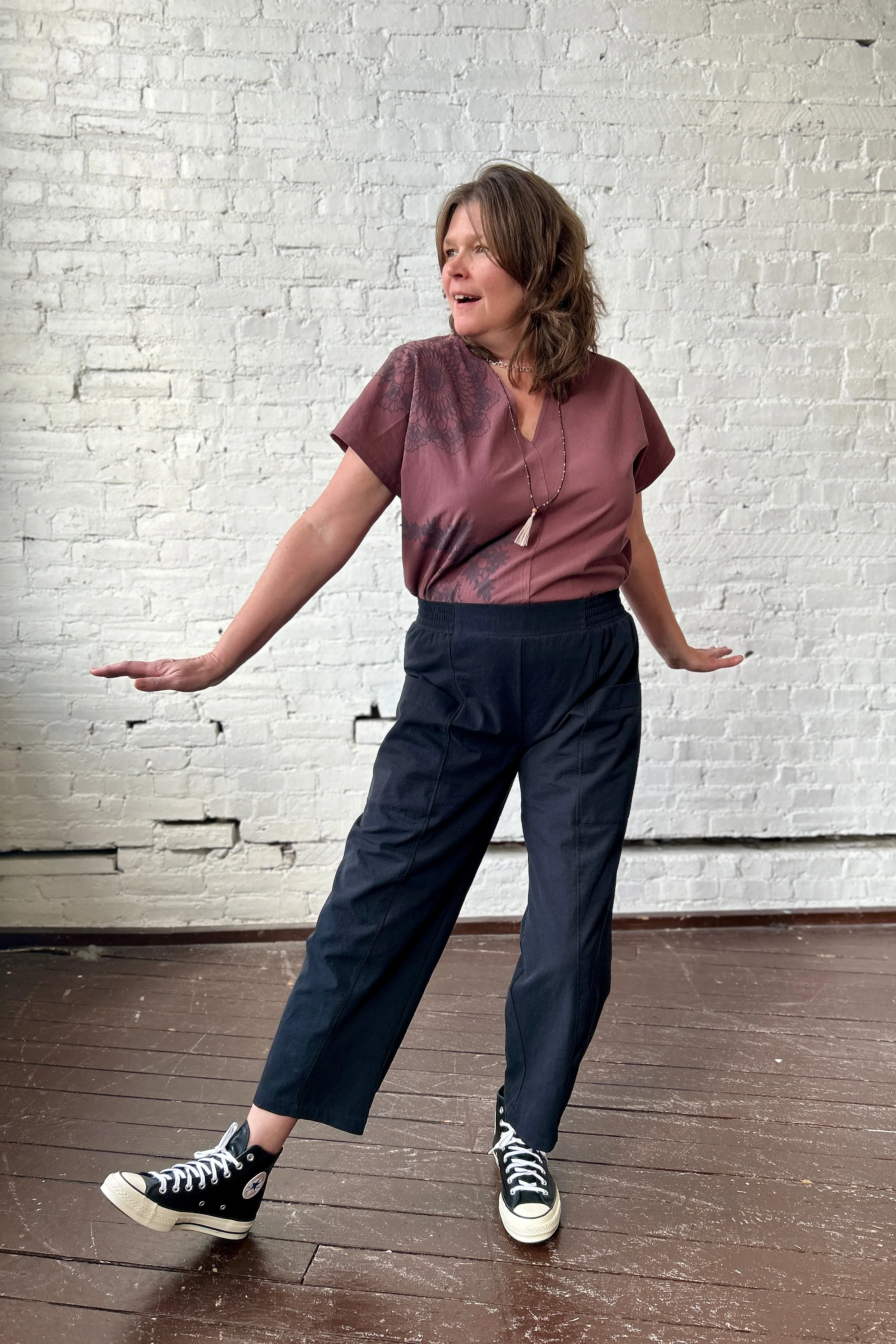 Final Sale Alice Blouse - Plum with Doilies sold by Smoking Lily