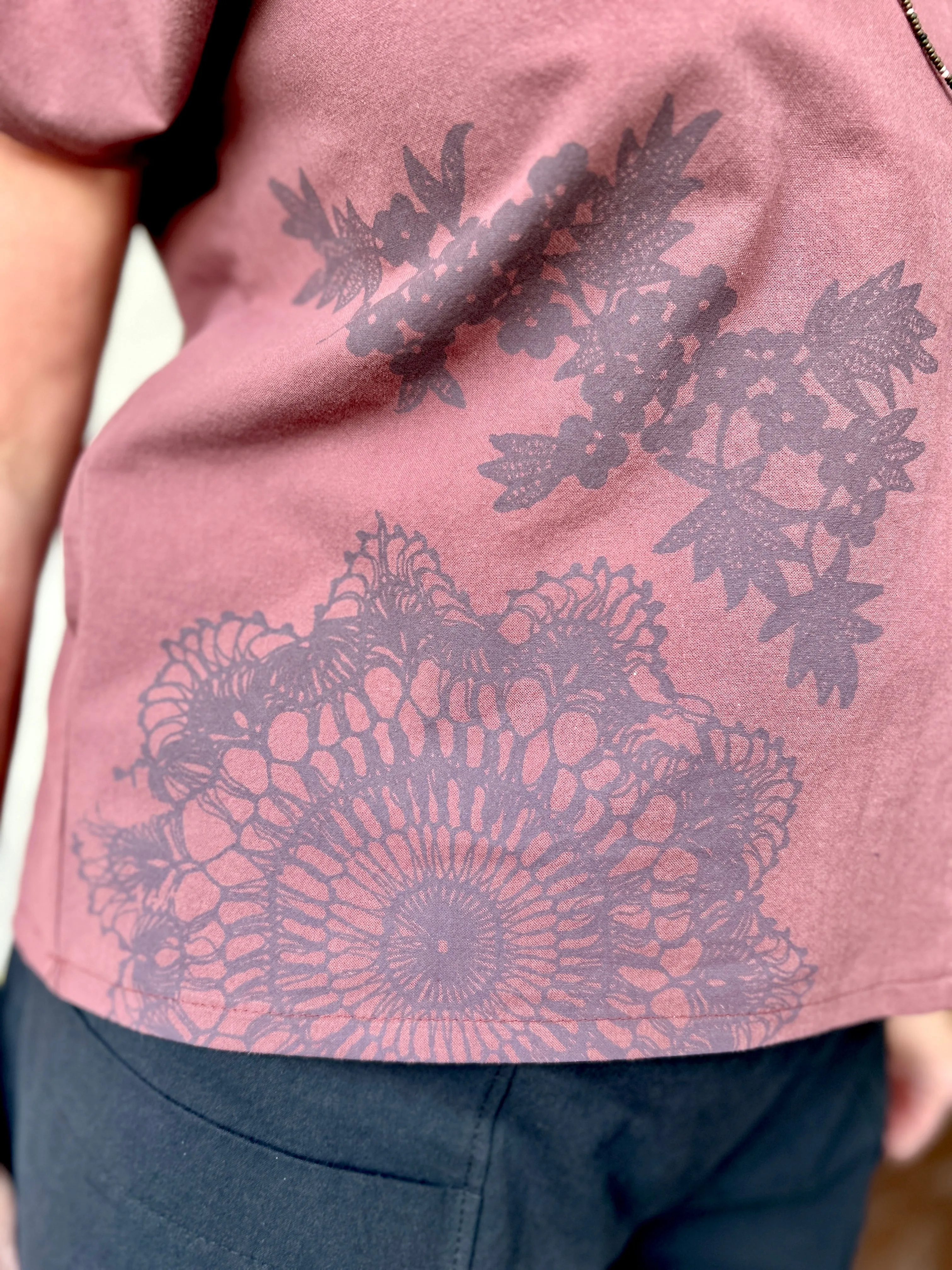 Final Sale Alice Blouse - Plum with Doilies sold by Smoking Lily product image thumbnail 4