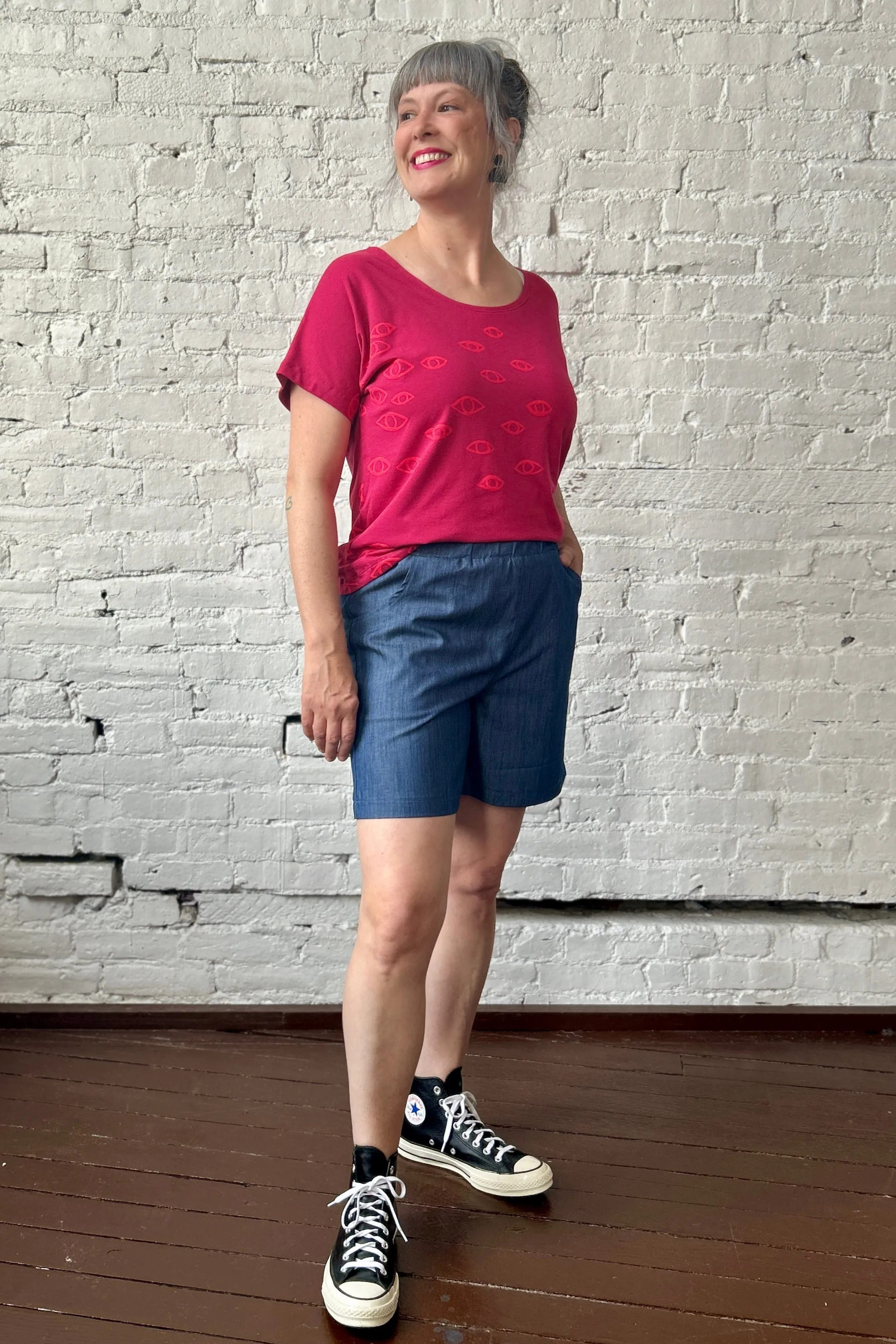 Scoopneck Tee - Raspberry sold by Smoking Lily product image thumbnail 2