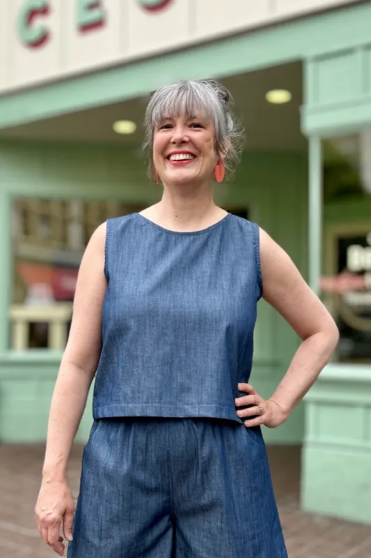 Swift Top - Denim sold by Smoking Lily