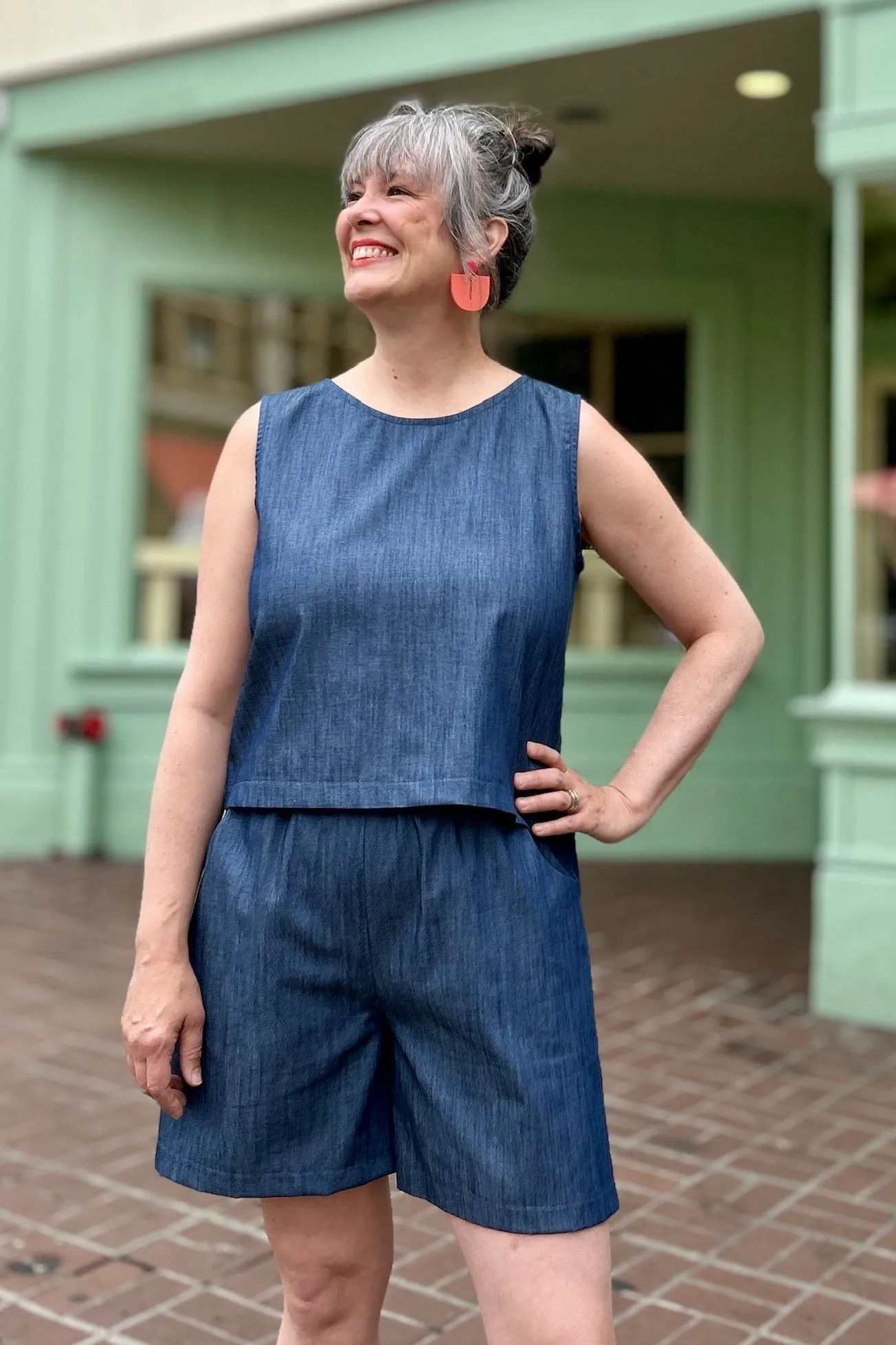 Quail Shorts - Denim sold by Smoking Lily product image thumbnail 3