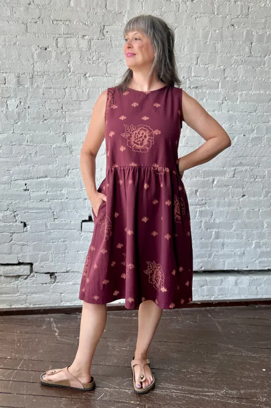 Kudo Dress - Mulberry Bees and Peony sold by Smoking Lily