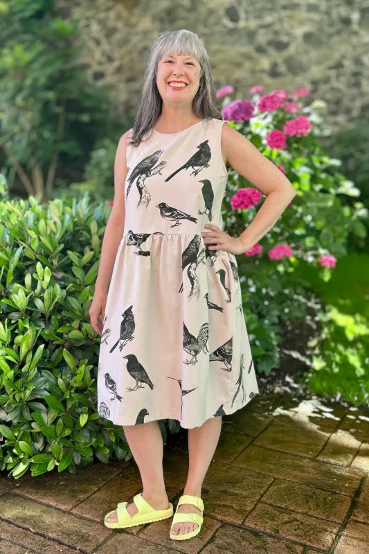 Kudo Dress - Cloud with Flock Off sold by Smoking Lily