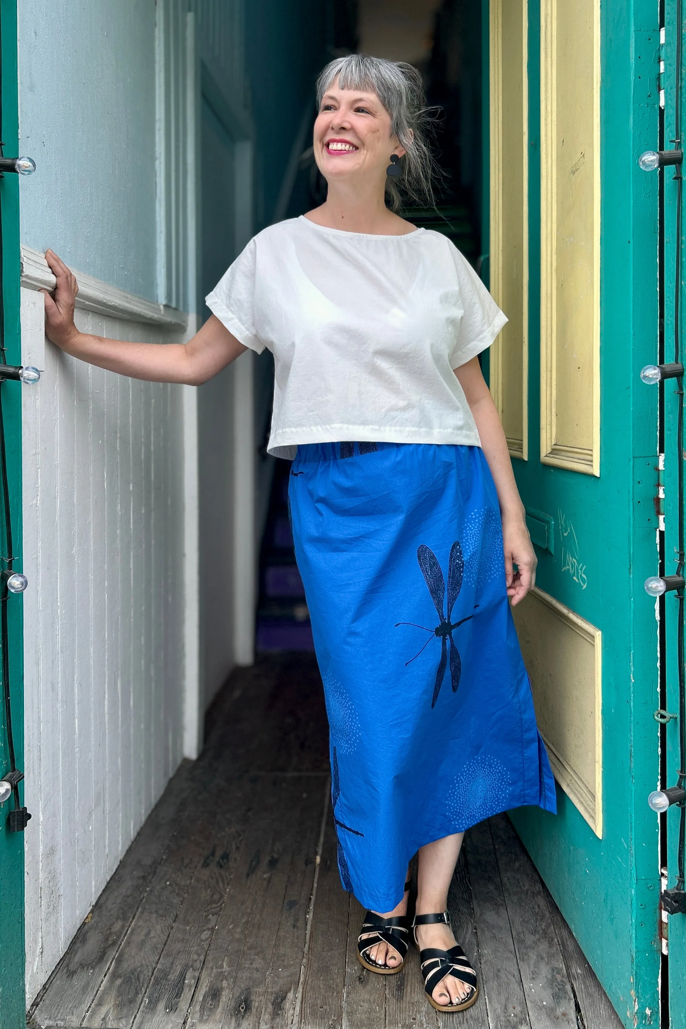 Cropped Saskia Top - White sold by Smoking Lily