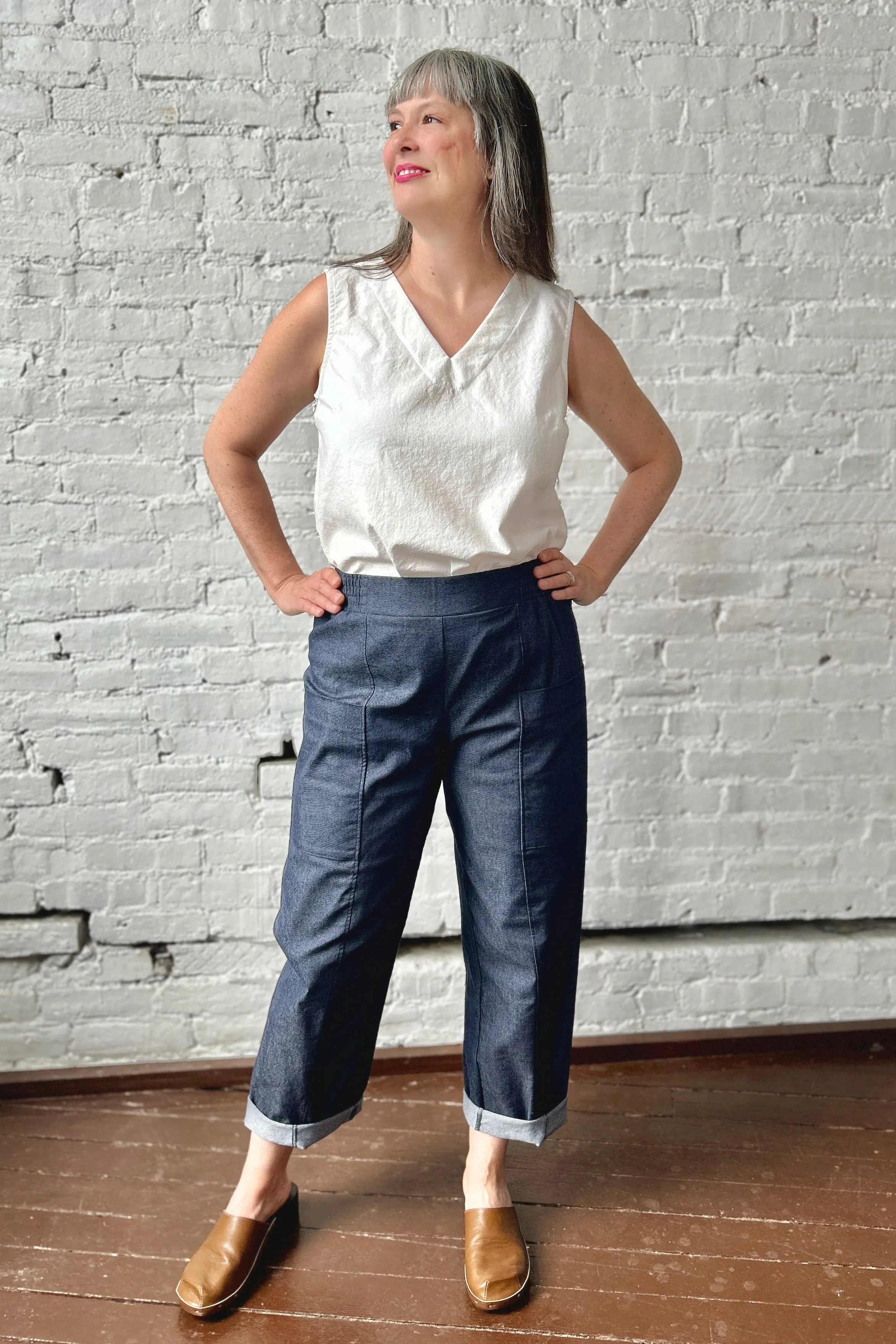 V-Neck Tank White sold by Smoking Lily product image thumbnail 4