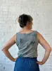 Ima Tank 2.0 Grey Microstripe sold by Smoking Lily