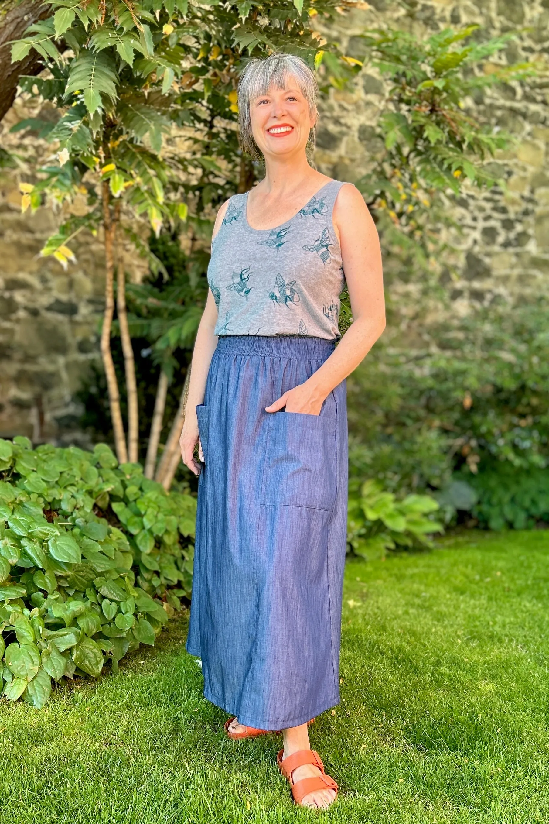 Ima Tank 2.0 Grey Microstripe sold by Smoking Lily product image thumbnail 2