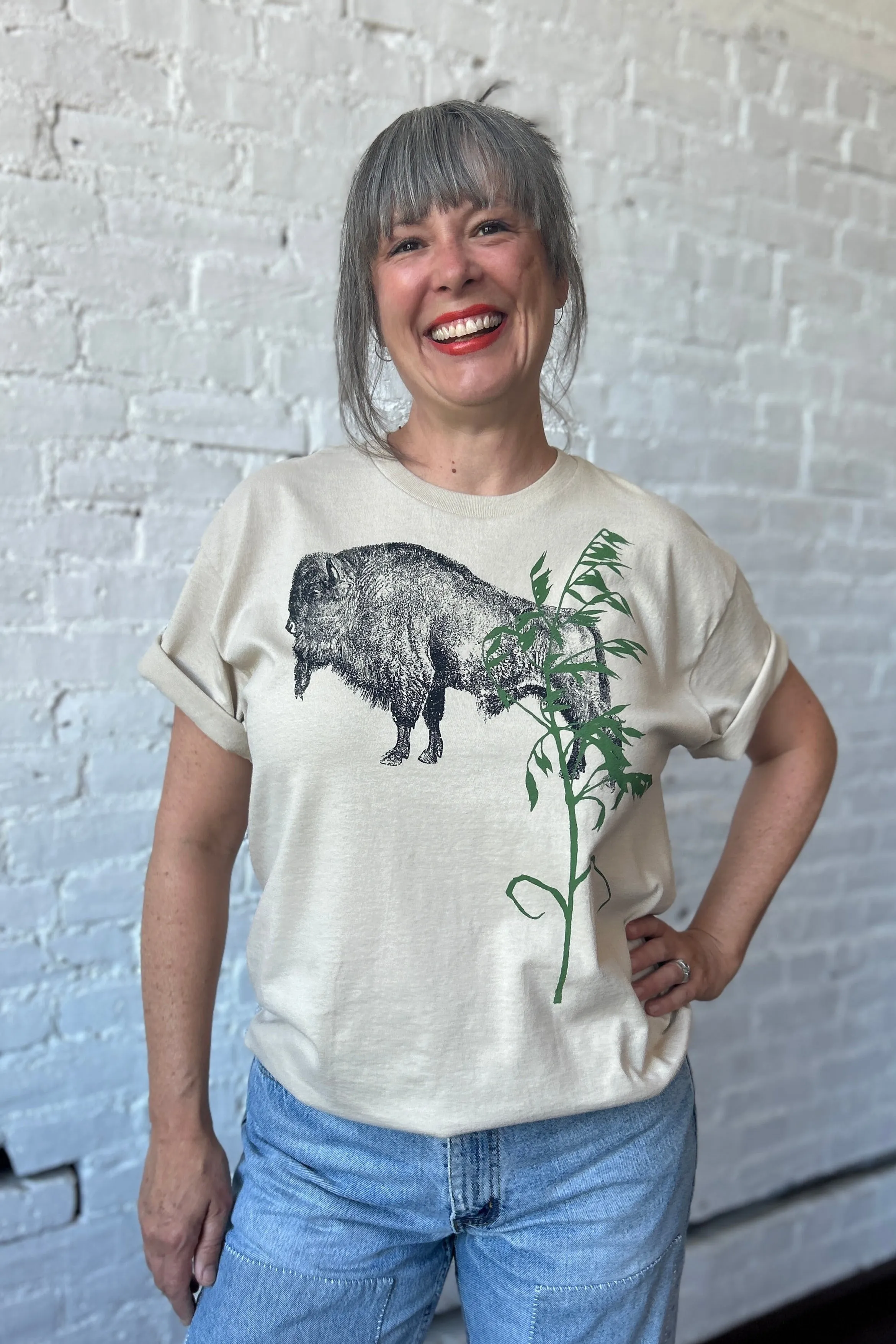 Unisex Tee - Sand sold by Smoking Lily product image thumbnail 3