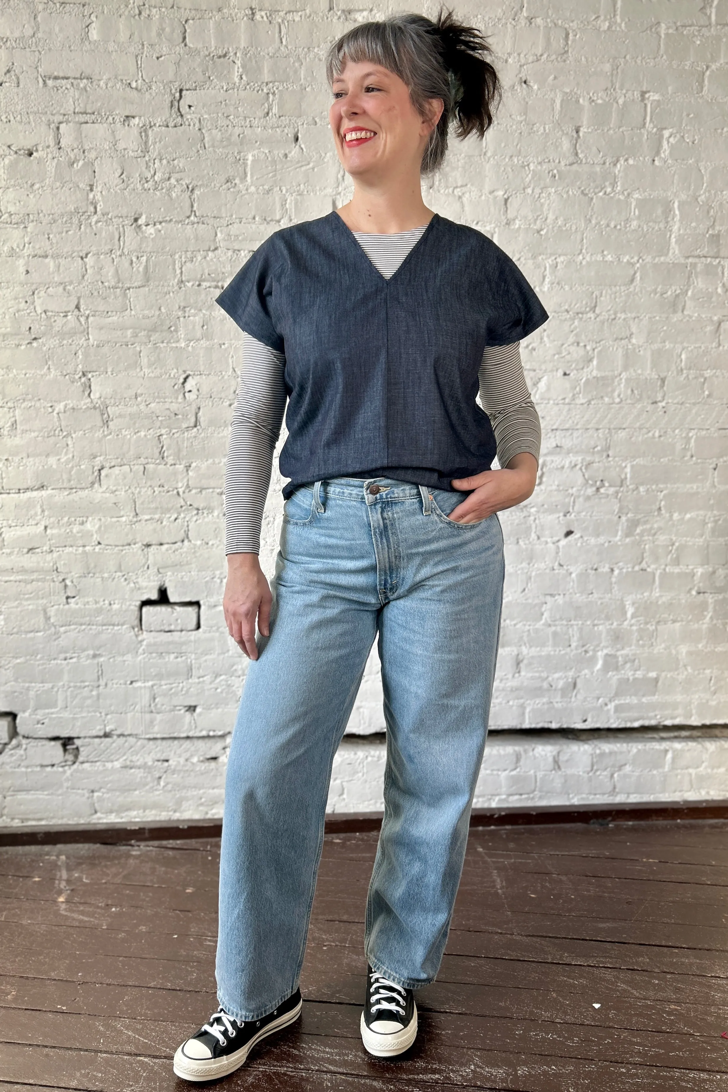 Final Sale Alice Blouse - Denim sold by Smoking Lily product image thumbnail 2