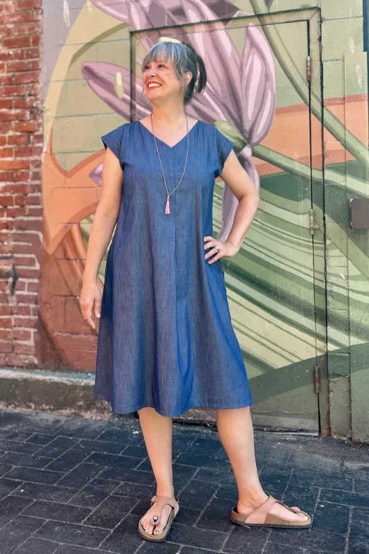 Shelter Dress - Denim made by Smoking Lily