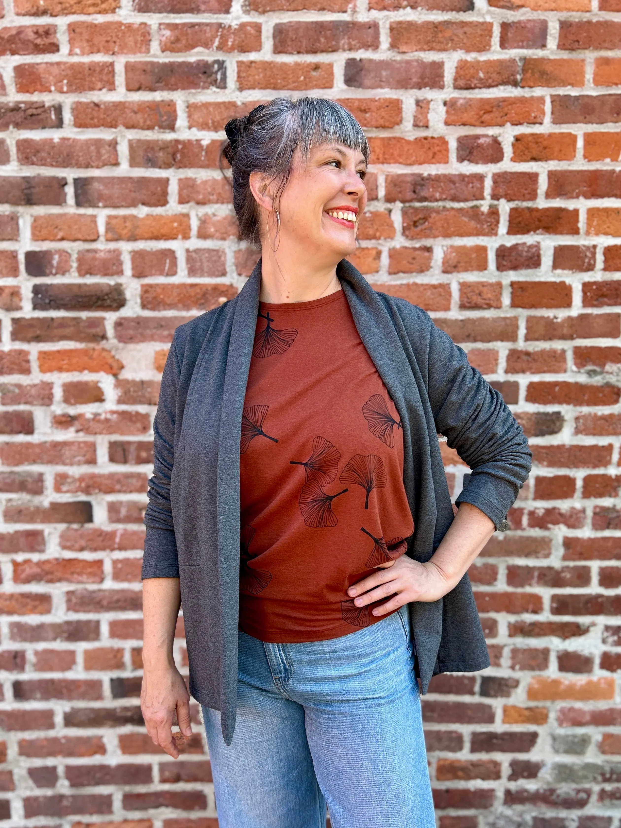 Final Sale Fox Cardigan - Grey sold by Smoking Lily