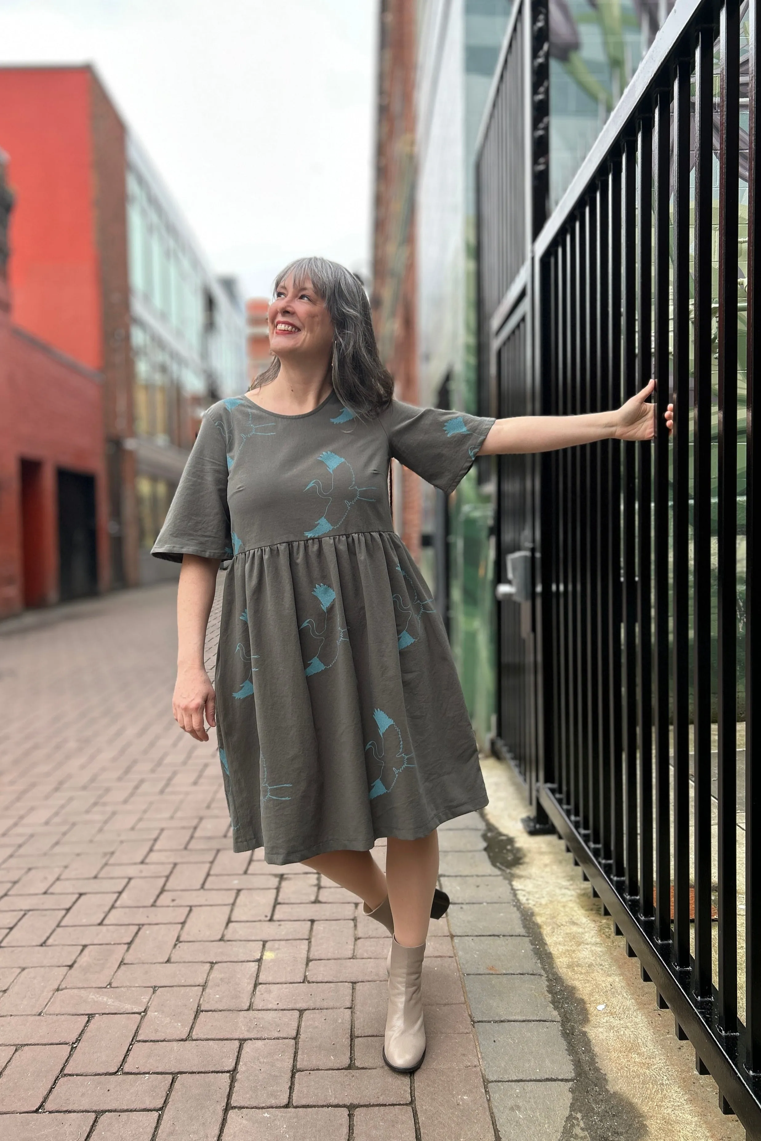 Final Sale Kiki Dress - Pesto sold by Smoking Lily product image thumbnail 2