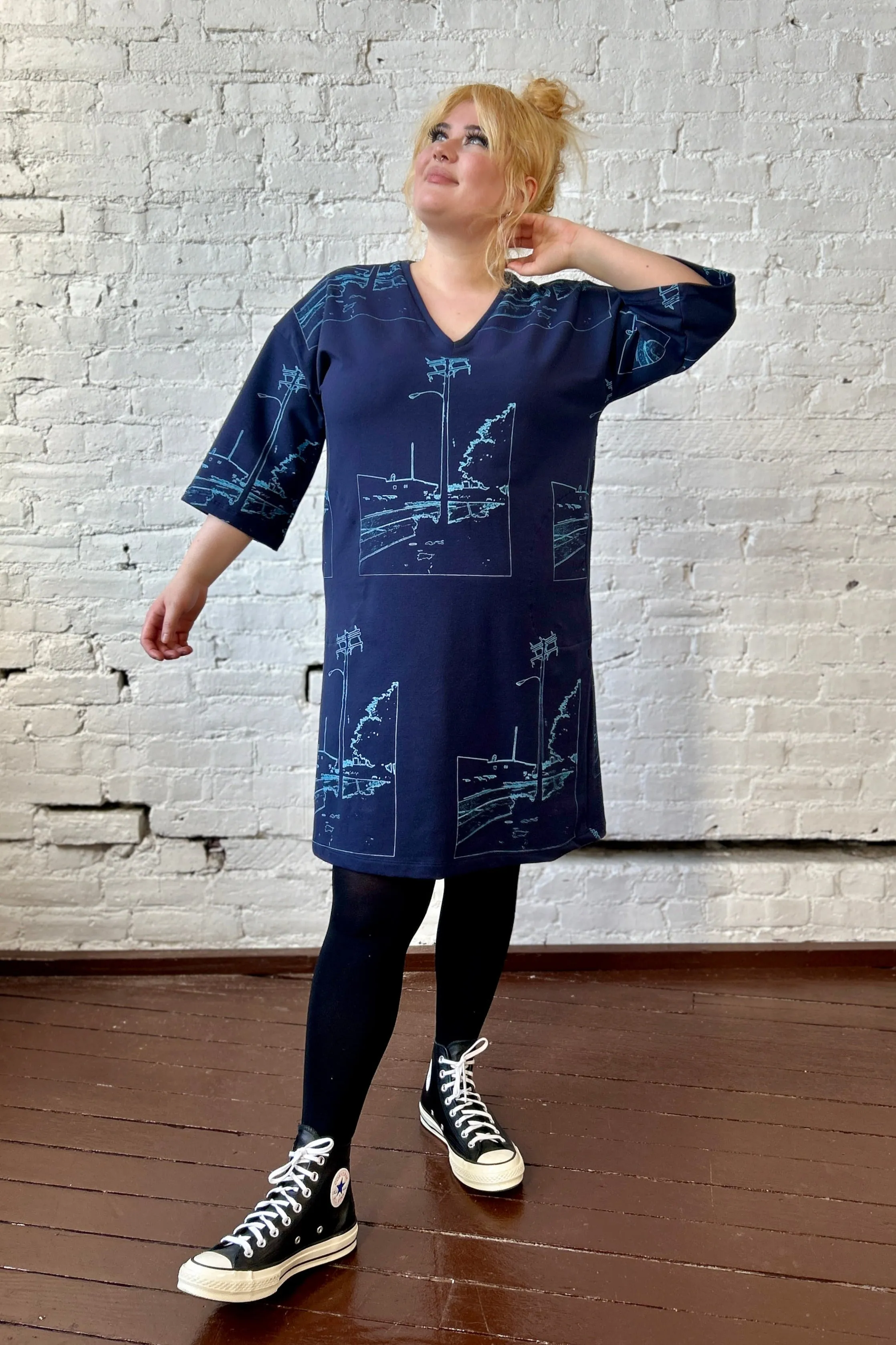 Final Sale Market Tunic - Navy sold by Smoking Lily