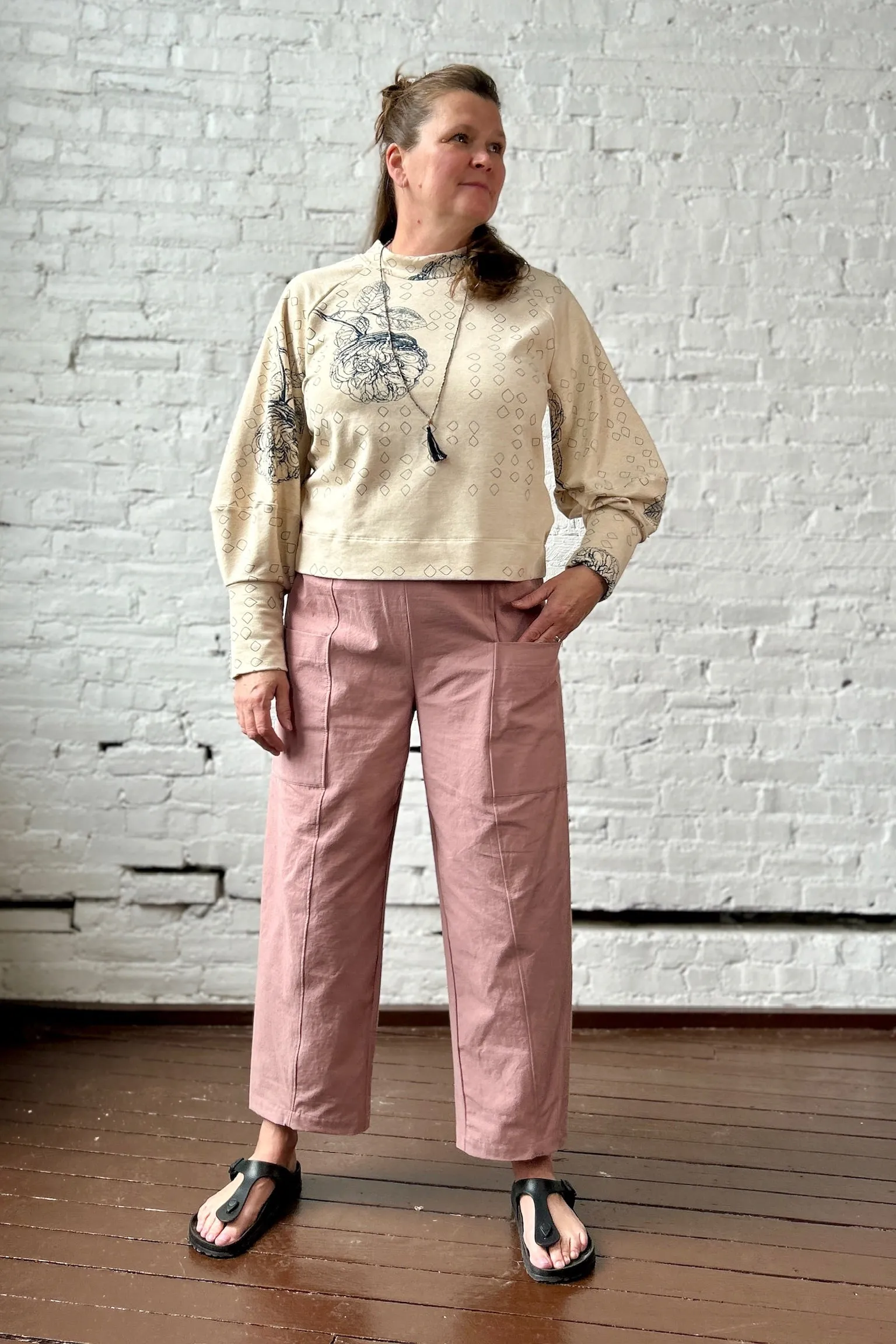 Final Sale Wren Work Pants - Blush sold by Smoking Lily product image thumbnail 2