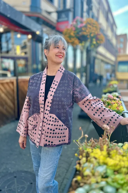 Sama Jacket Iron & Blush sold by Smoking Lily