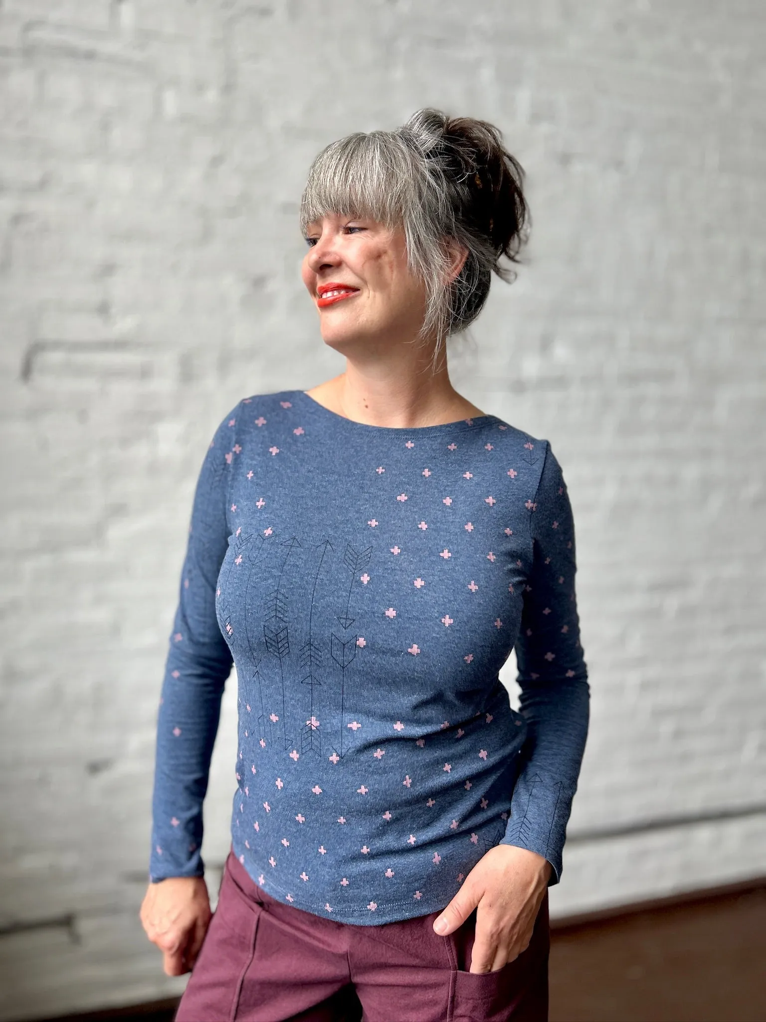 Nanette Top - Blue Lake sold by Smoking Lily product image thumbnail 3