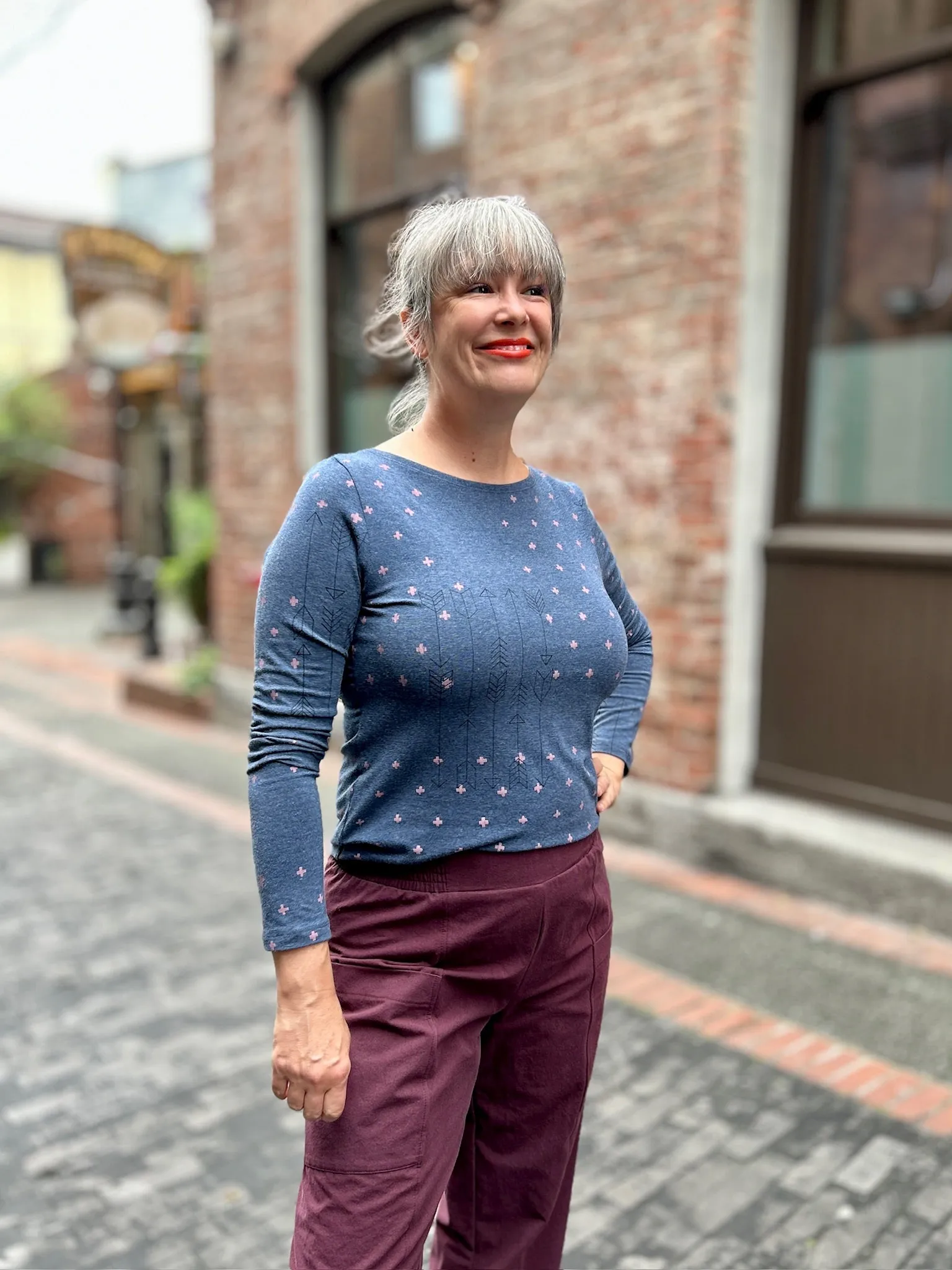 Nanette Top - Blue Lake sold by Smoking Lily