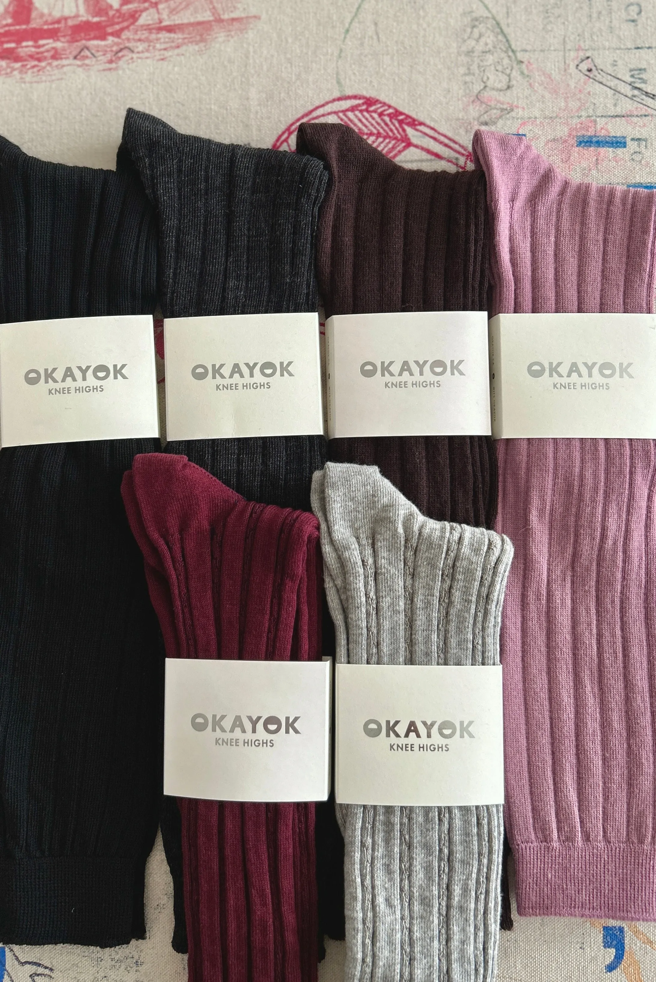 OkayOK Knee High Socks - Cotton sold by Smoking Lily product image thumbnail 2