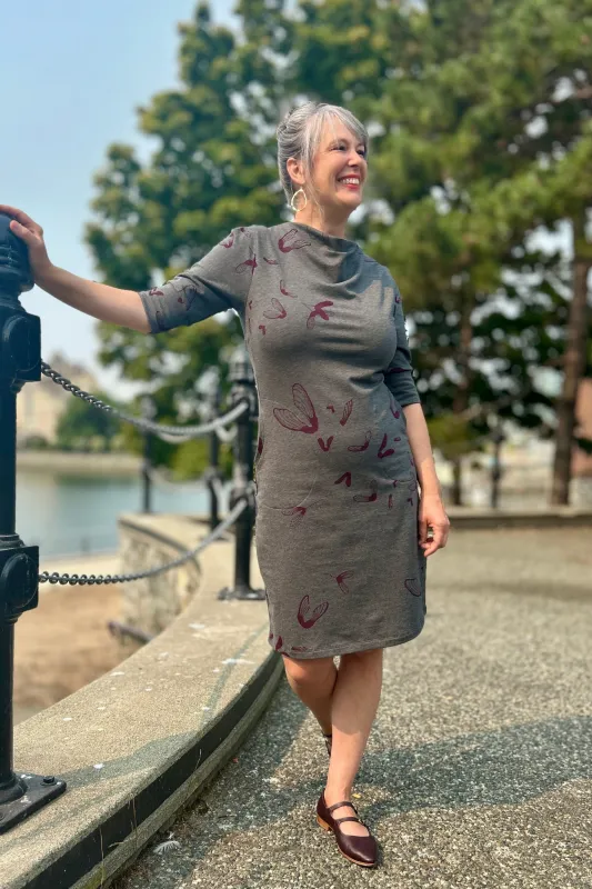 Last Chance XS Only - Point Grey Dress - Grey made by Smoking Lily