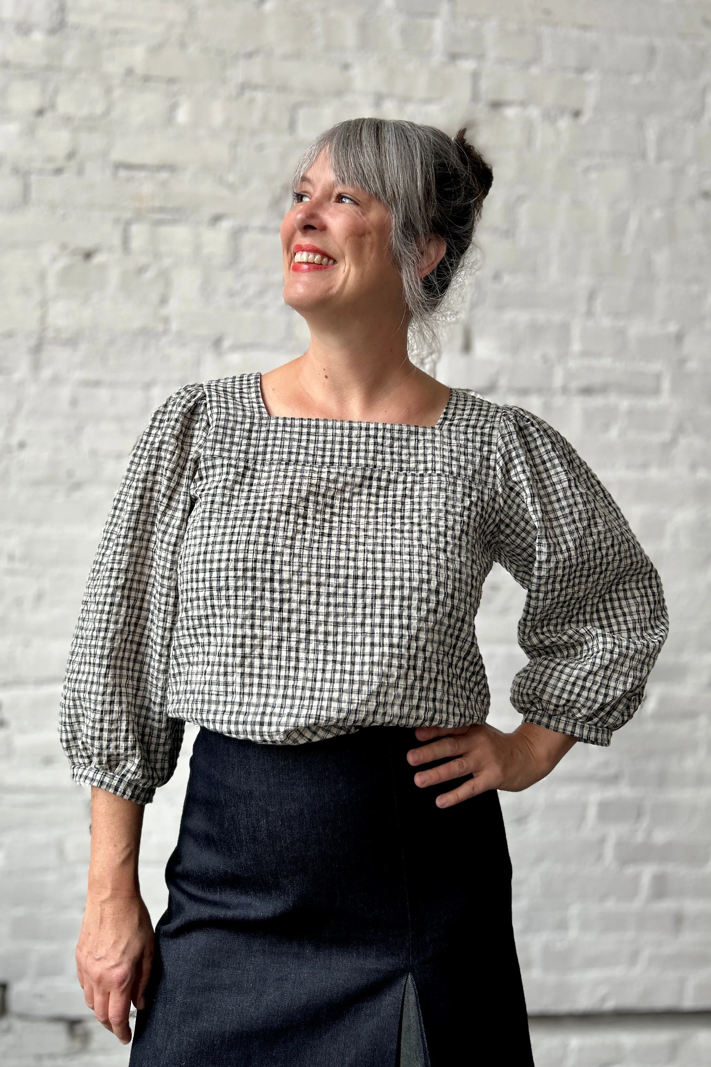 Paska Blouse - Gingham sold by Smoking Lily product image thumbnail 4