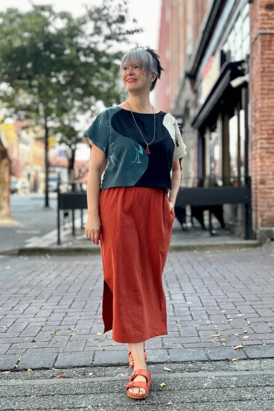 The Narrows Skirt - Burnt Orange made by Smoking Lily