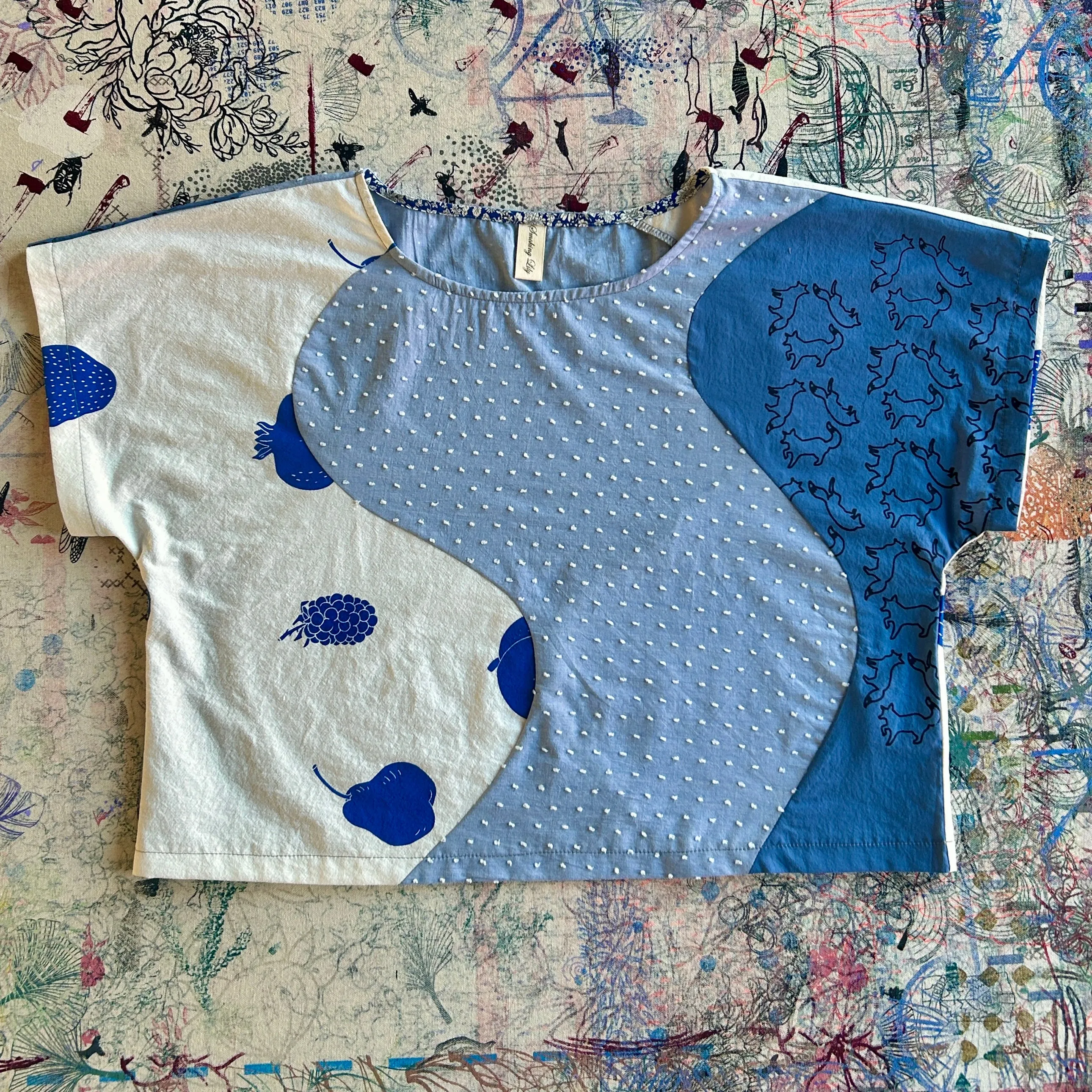 Cropped Saskia Top - Collage sold by Smoking Lily product image thumbnail 5