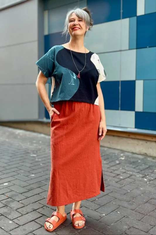 Cropped Saskia Top - Collage sold by Smoking Lily