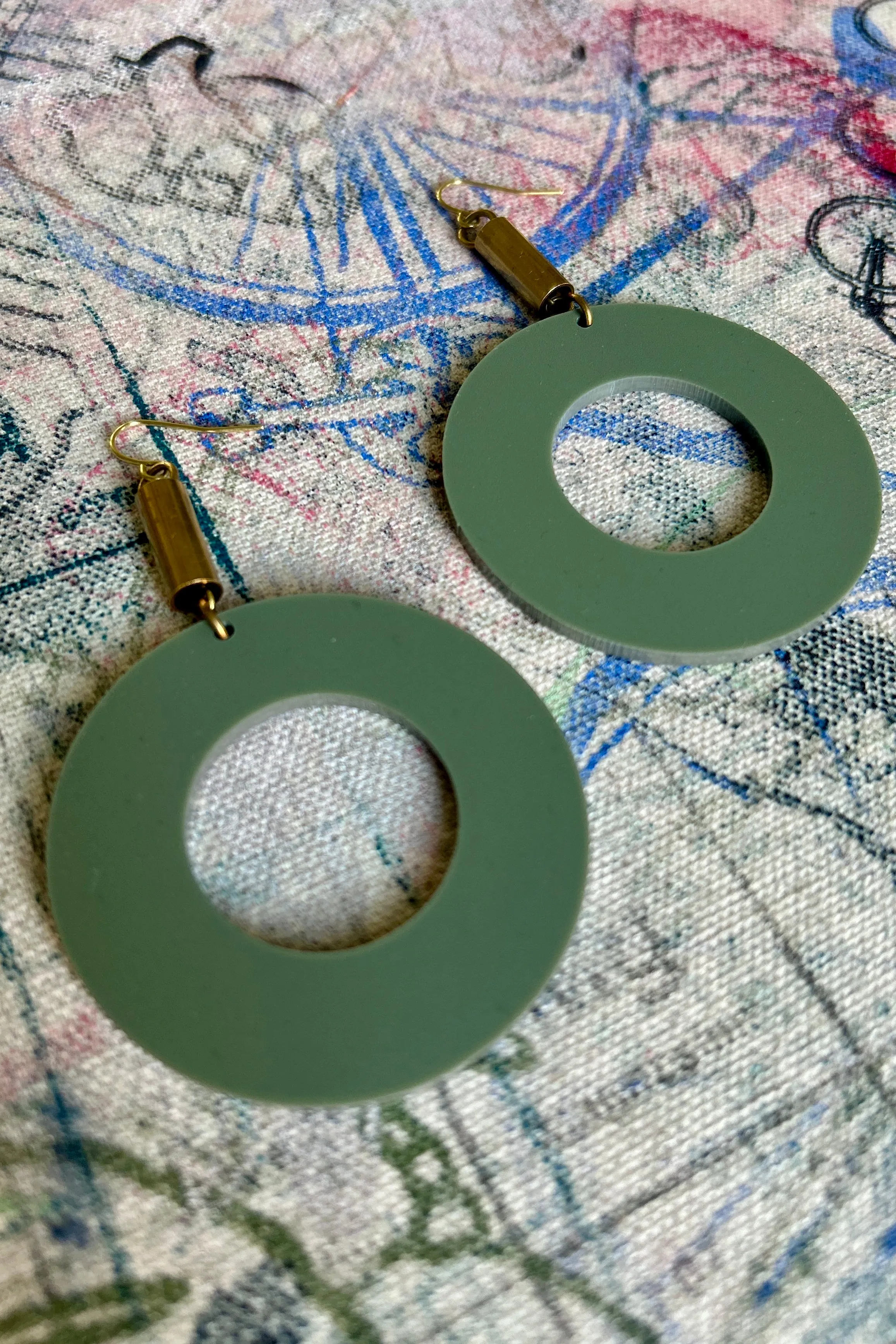 Darlings of Denmark Earring Lida-Khaki sold by Smoking Lily product image thumbnail 3