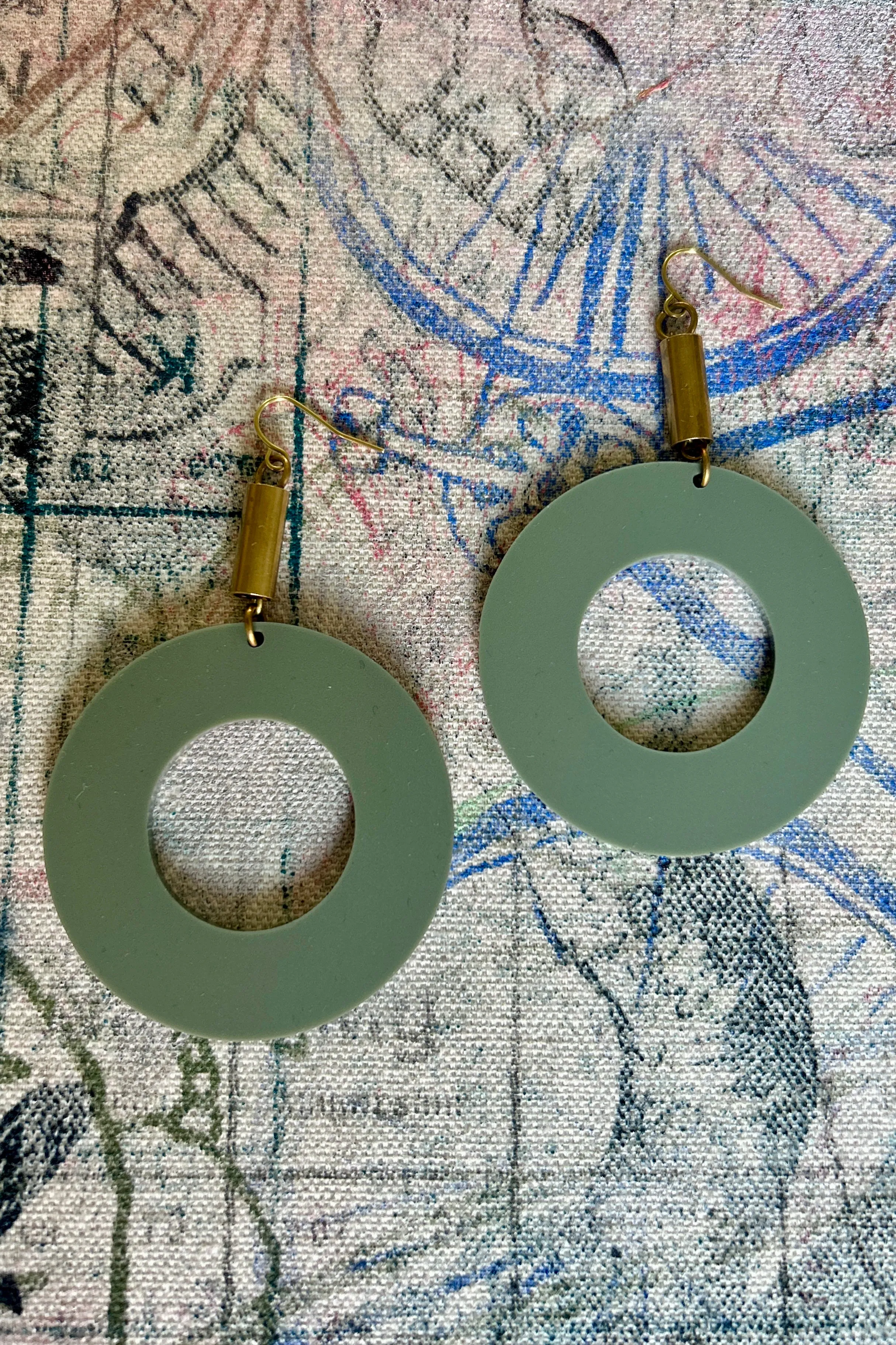 Darlings of Denmark Earring Lida-Khaki sold by Smoking Lily product image thumbnail 2