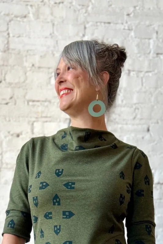 Darlings of Denmark Earring Lida-Khaki sold by Smoking Lily