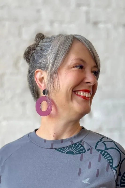 Darlings of Denmark Earring Ida-Plum sold by Smoking Lily