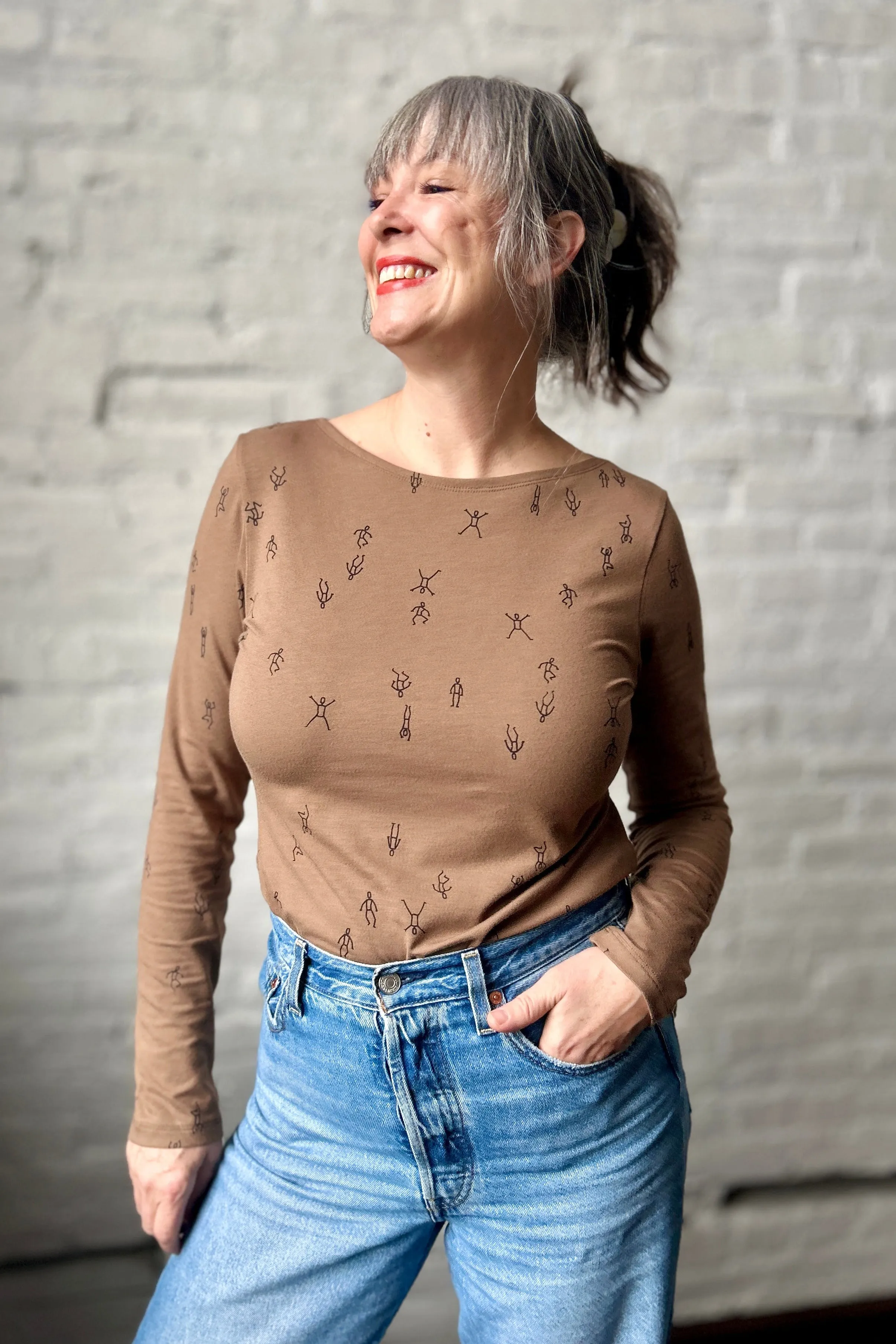 Nanette Top - Americano sold by Smoking Lily