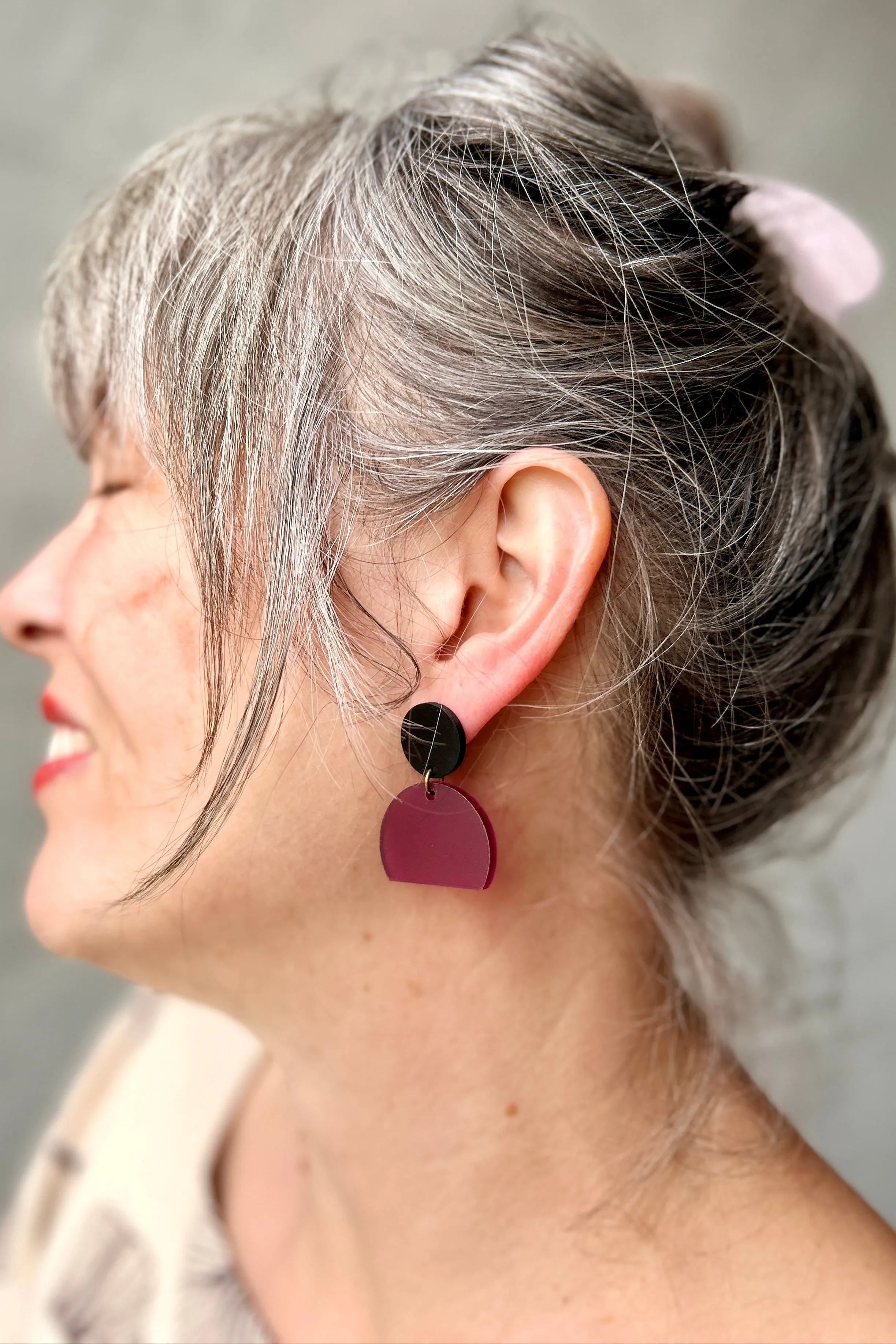 Darlings of Denmark Earring Kala-Plum-S sold by Smoking Lily