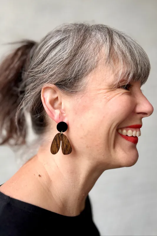 Darlings of Denmark Earrings Lotta Mini-Wood sold by Smoking Lily