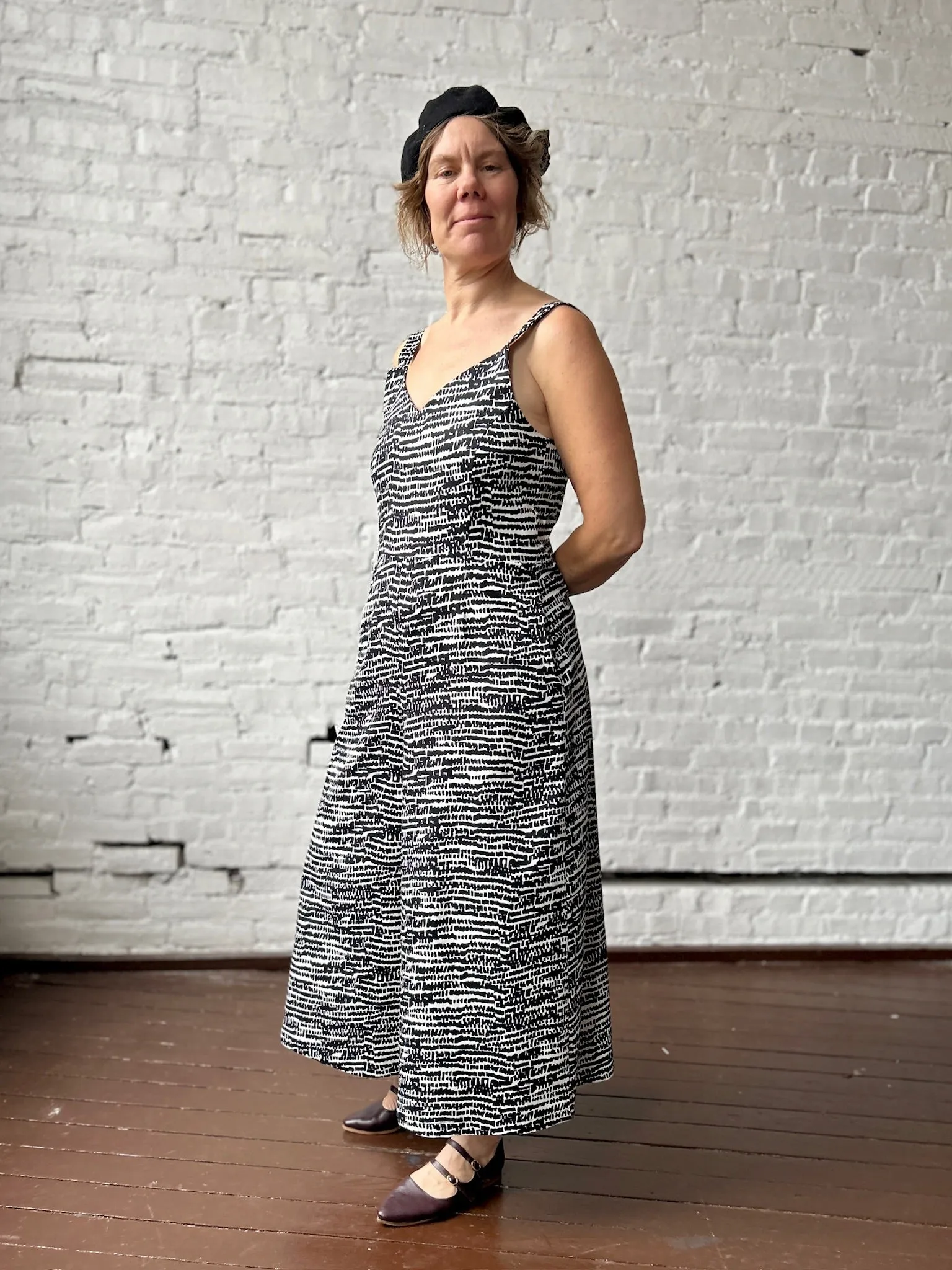 Liberty Jumpsuit - Black + White Bloom sold by Smoking Lily product image thumbnail 2