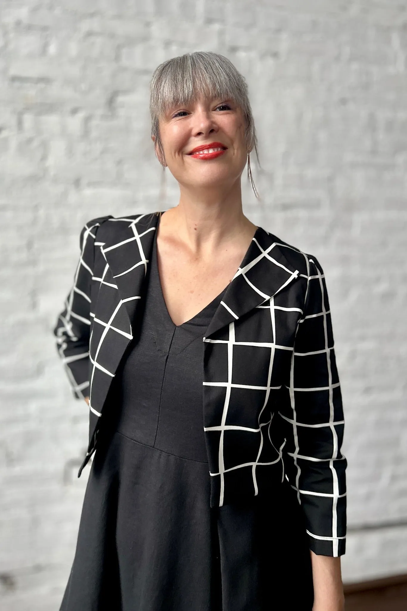 Audra Jacket - Windowpane sold by Smoking Lily