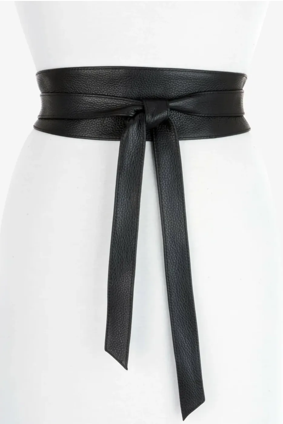 Mananas Belt - Black Pebbled OS sold by Smoking Lily