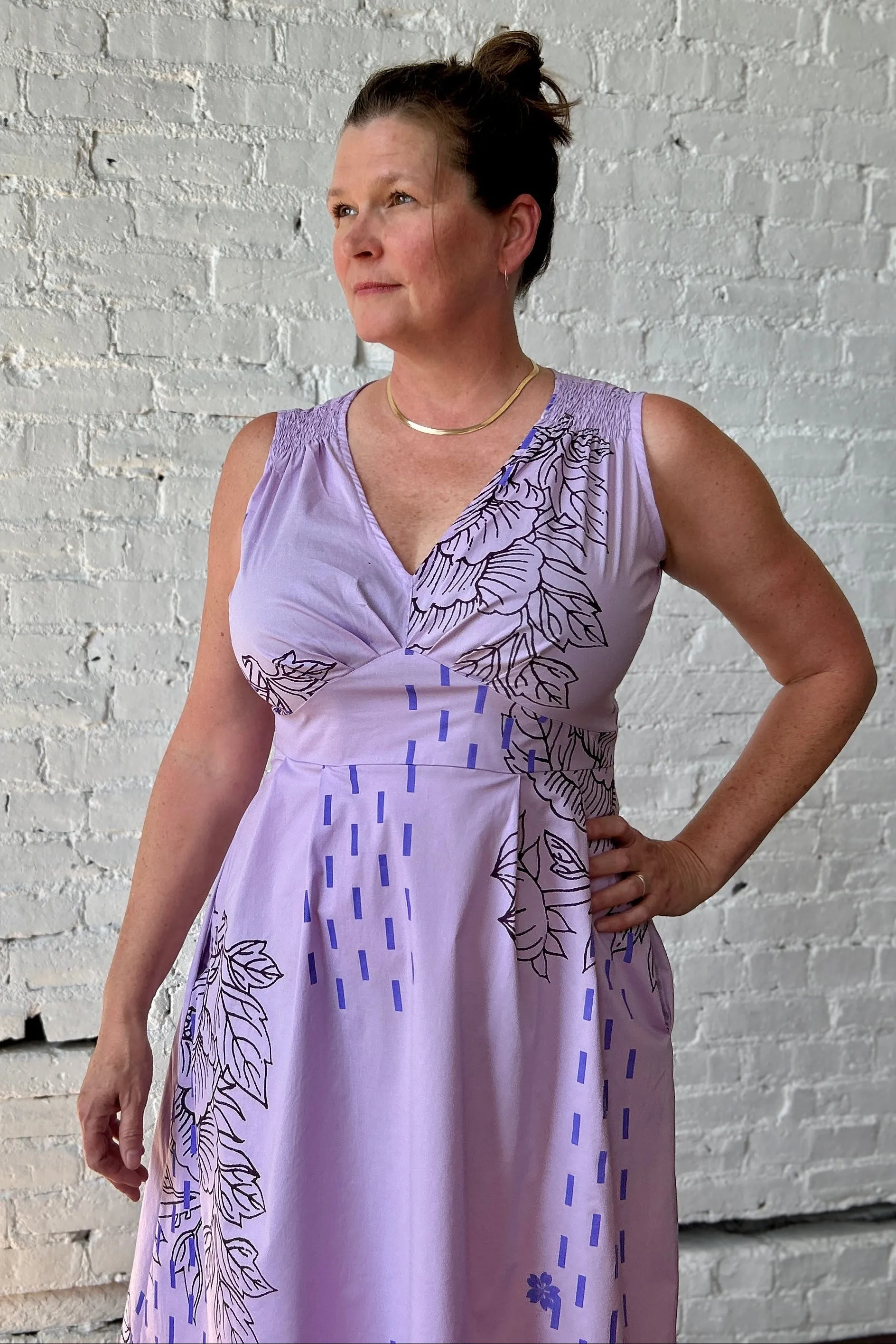 One of a Few - Last of Sale - Kapow Dress - Peony Bouquet- L - Final Sale sold by Smoking Lily product image thumbnail 3